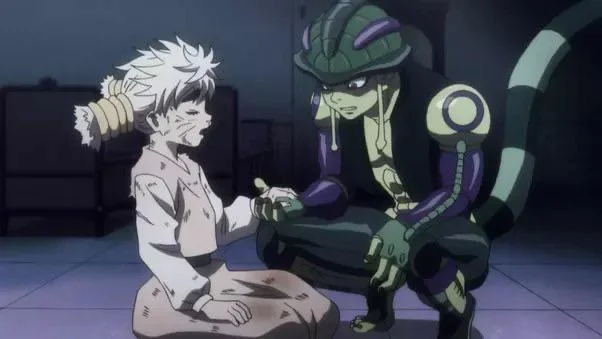 meruem and komugi from hunter x hunter