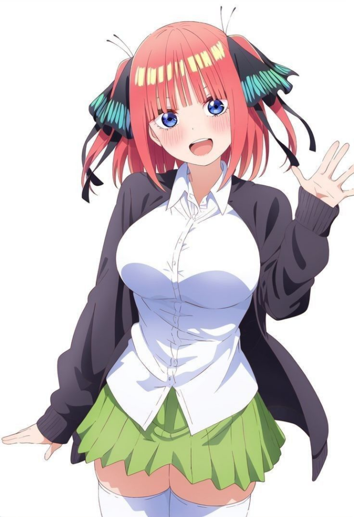 nino nakano from the quintessential quintuplets